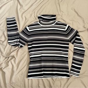 Striped Turtleneck Worthington